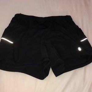 Black Athleta Ready Set Go Shorts